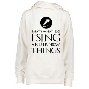 I Sing Funny Singer Singing T Gift Womens Funnel Neck Pullover Hood