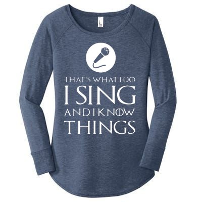 I Sing Funny Singer Singing T Gift Women's Perfect Tri Tunic Long Sleeve Shirt