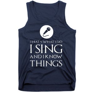 I Sing Funny Singer Singing T Gift Tank Top