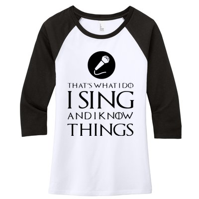 I Sing Funny Singer Singing T Gift Women's Tri-Blend 3/4-Sleeve Raglan Shirt