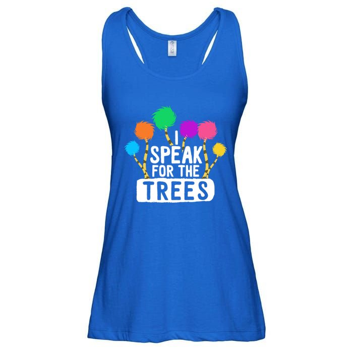 I Speak For The Tree Earth Day Inspiration Hippie Funny Gift Ladies Essential Flowy Tank