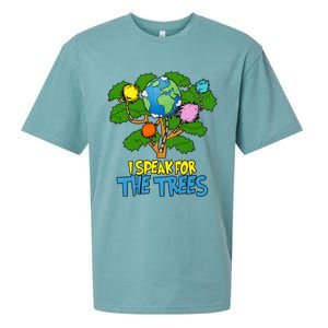 I Speak For The Trees Earth Day Save The Planet Save Earth Inspiration Sueded Cloud Jersey T-Shirt