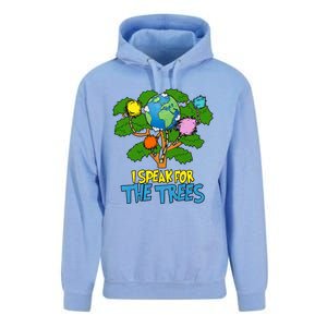 I Speak For The Trees Earth Day Save The Planet Save Earth Inspiration Unisex Surf Hoodie