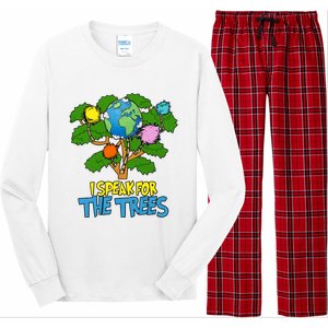 I Speak For The Trees Earth Day Save The Planet Save Earth Inspiration Long Sleeve Pajama Set