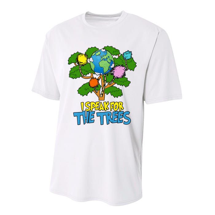 I Speak For The Trees Earth Day Save The Planet Save Earth Inspiration Performance Sprint T-Shirt