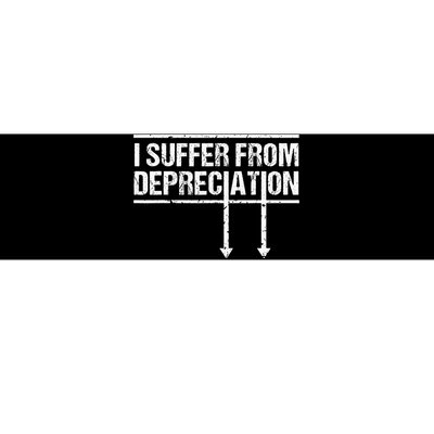 I Suffer from Depreciation retro Accountant Tax Pun Bumper Sticker