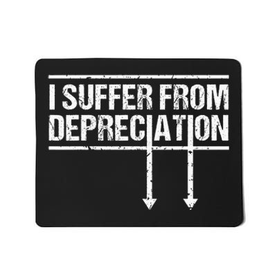 I Suffer from Depreciation retro Accountant Tax Pun Mousepad