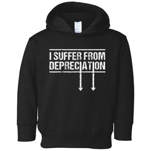 I Suffer from Depreciation retro Accountant Tax Pun Toddler Hoodie