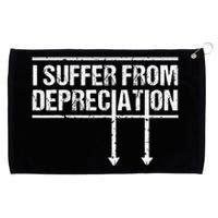 I Suffer from Depreciation retro Accountant Tax Pun Grommeted Golf Towel