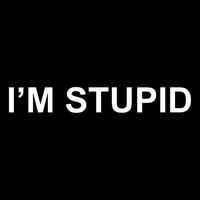 I'm Stupid Funny Novelty Couples Gift , , Drawstring Bag