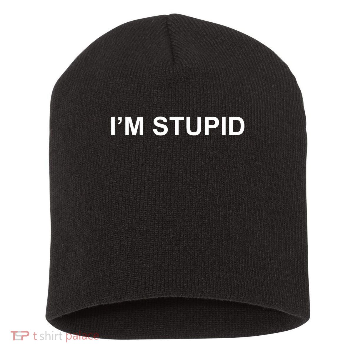 I'm Stupid Funny Novelty Couples Gift , , Short Acrylic Beanie