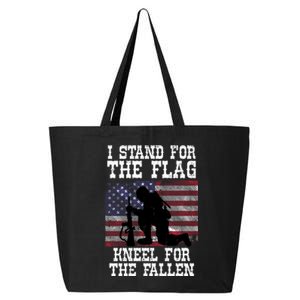 I Stand For The Flag Knee For Fallen Soldier Memorial Day Cute Gift 25L Jumbo Tote