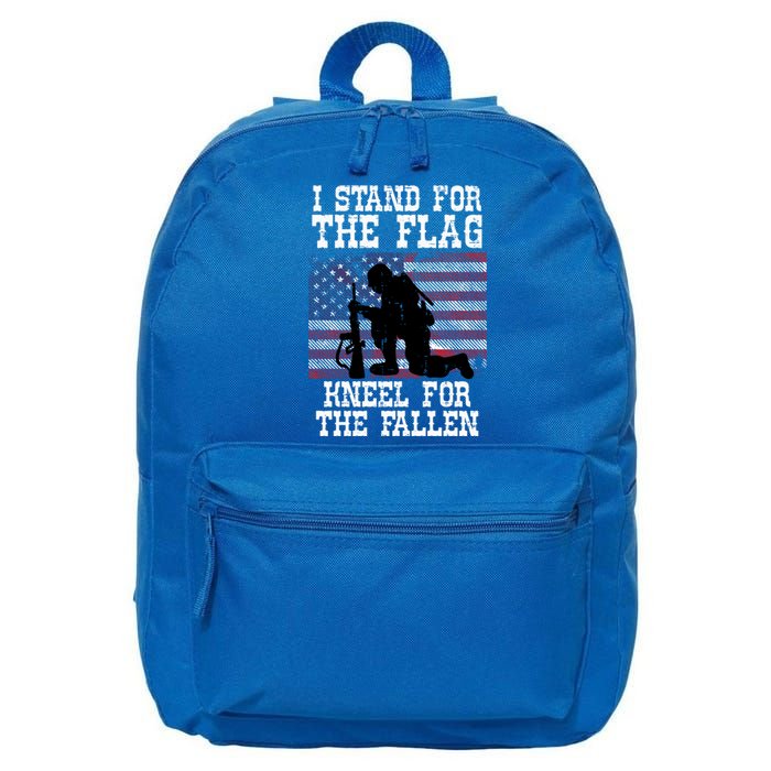 I Stand For The Flag Knee For Fallen Soldier Memorial Day Cute Gift 16 in Basic Backpack