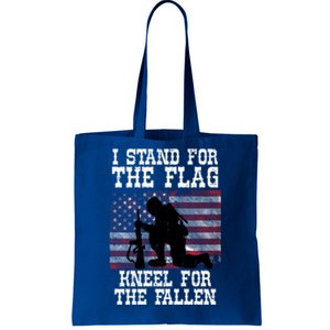 I Stand For The Flag Knee For Fallen Soldier Memorial Day Cute Gift Tote Bag