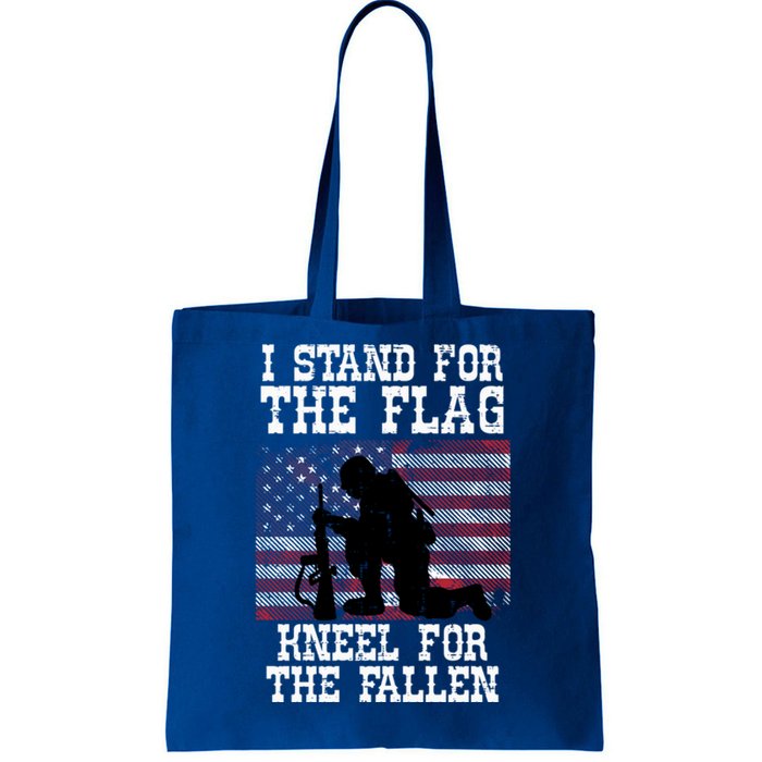 I Stand For The Flag Knee For Fallen Soldier Memorial Day Cute Gift Tote Bag