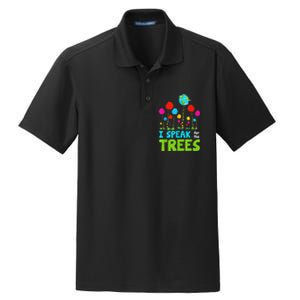 I Speak For Trees Earth Day Save Earth Inspiration Hippie Dry Zone Grid Polo