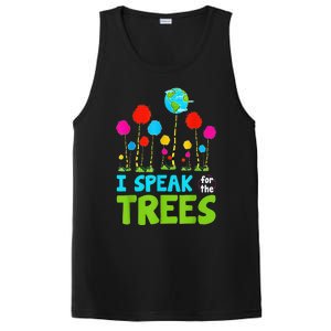 I Speak For Trees Earth Day Save Earth Inspiration Hippie PosiCharge Competitor Tank