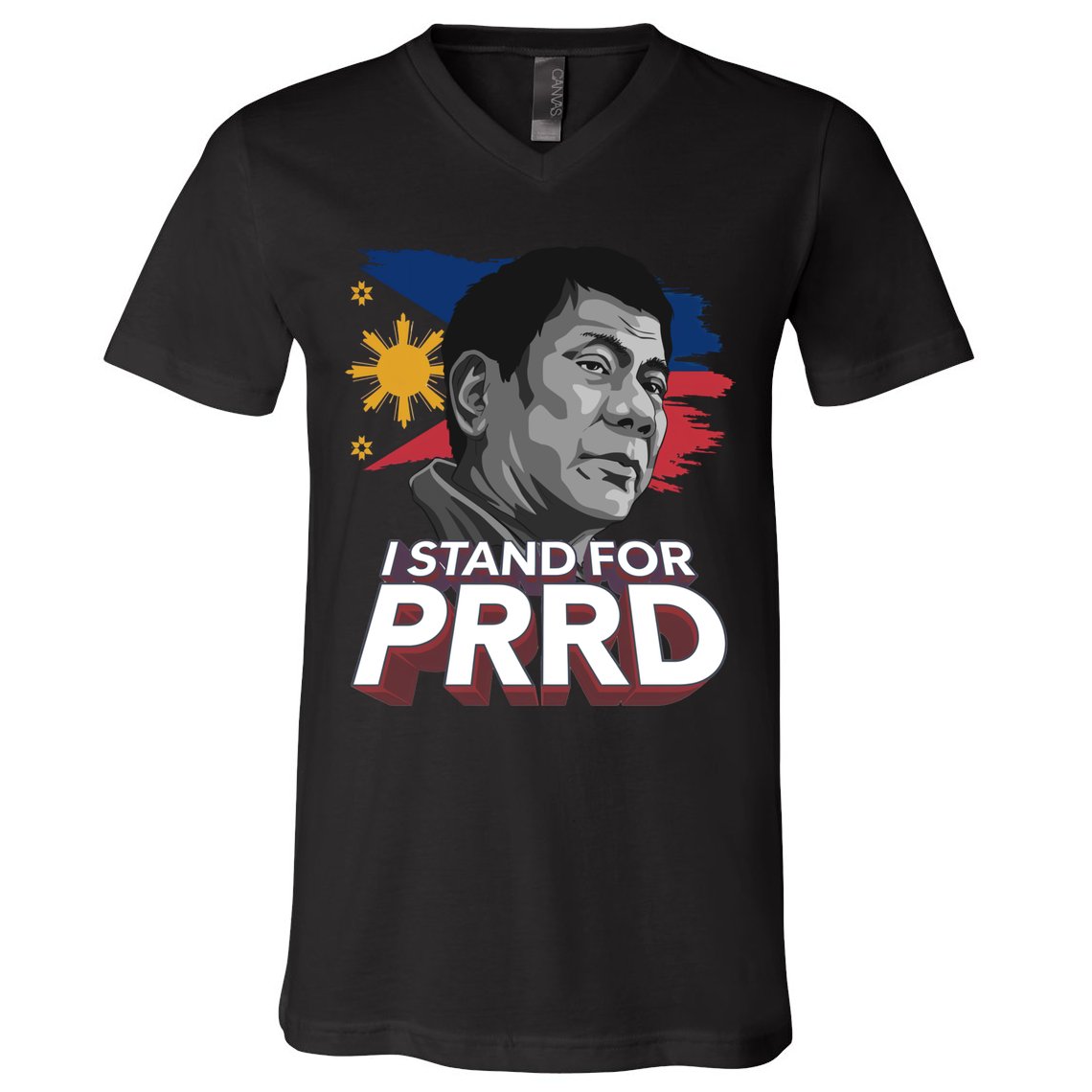 I Stand for PRRD Supporter Digong Duterte Philippine DU30 V-Neck T-Shirt