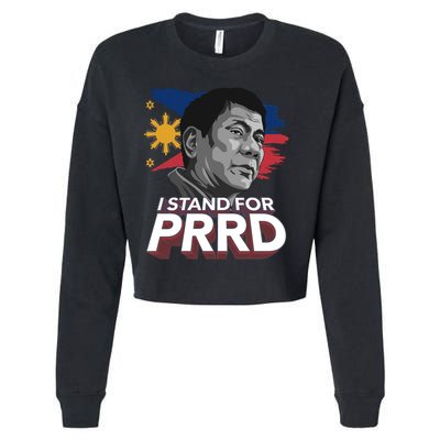 I Stand for PRRD Supporter Digong Duterte Philippine DU30 Cropped Pullover Crew