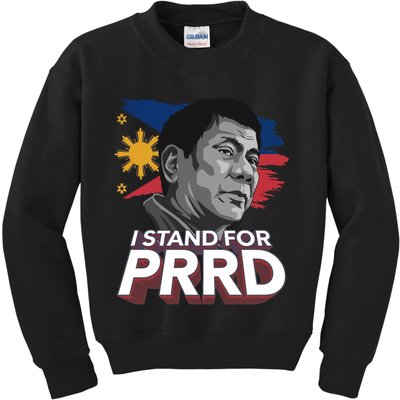 I Stand for PRRD Supporter Digong Duterte Philippine DU30 Kids Sweatshirt