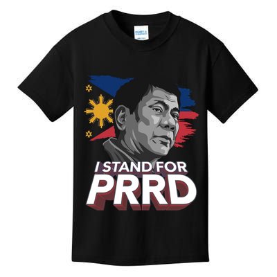 I Stand for PRRD Supporter Digong Duterte Philippine DU30 Kids T-Shirt