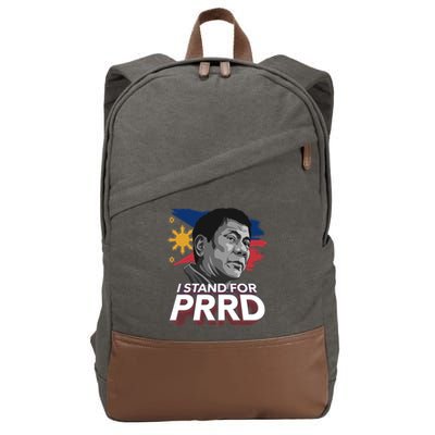 I Stand for PRRD Supporter Digong Duterte Philippine DU30 Cotton Canvas Backpack