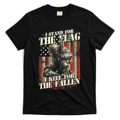 I Stand For The Flag Kneel For The Fallen Memorial Day T-Shirt