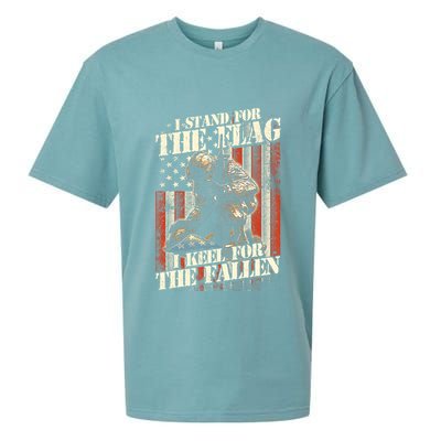 I Stand For The Flag Kneel For The Fallen Memorial Day Sueded Cloud Jersey T-Shirt
