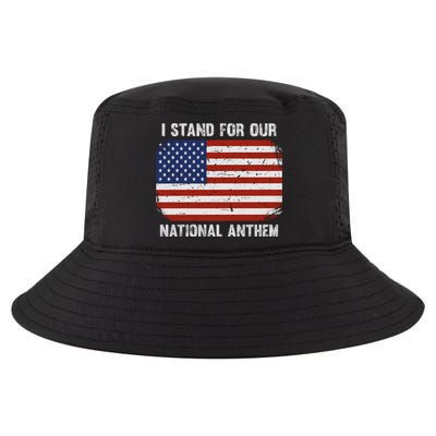 I Stand For Our National Anthem Usa Flag Conservative Gift Cool Comfort Performance Bucket Hat