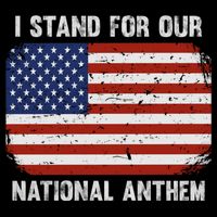 I Stand For Our National Anthem Usa Flag Conservative Gift City Backpack