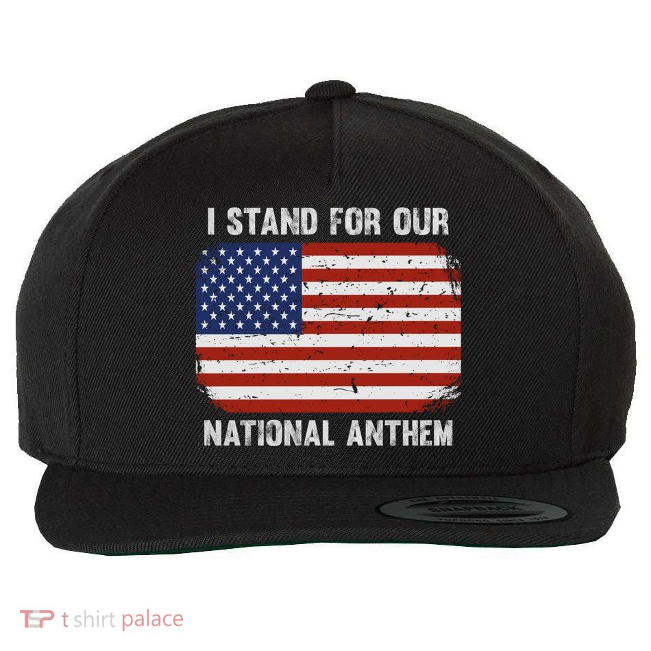I Stand For Our National Anthem Usa Flag Conservative Gift Wool Snapback Cap