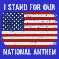 I Stand For Our National Anthem Usa Flag Conservative Gift 16 in Basic Backpack