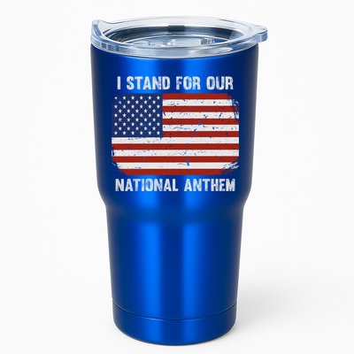 I Stand For Our National Anthem Usa Flag Conservative Gift Tumbler