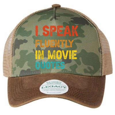 I Speak Fluently In Movie Quotes Funny Essential Legacy Tie Dye Trucker Hat