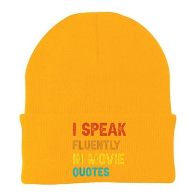 I Speak Fluently In Movie Quotes Funny Essential Knit Cap Winter Beanie