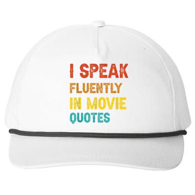 I Speak Fluently In Movie Quotes Funny Essential Snapback Five-Panel Rope Hat