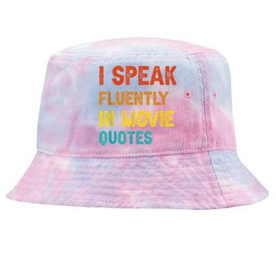 I Speak Fluently In Movie Quotes Funny Essential Tie-Dyed Bucket Hat