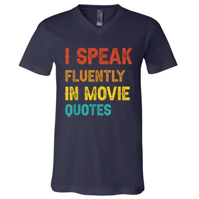 I Speak Fluently In Movie Quotes Funny Essential V-Neck T-Shirt