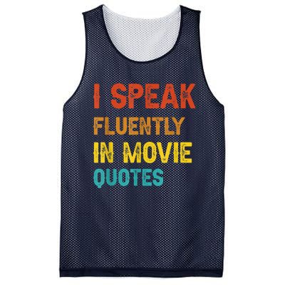 I Speak Fluently In Movie Quotes Funny Essential Mesh Reversible Basketball Jersey Tank