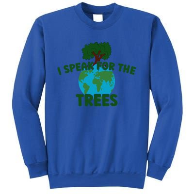 I Speak For Trees Earth Day Save Earth Inspiration Hippi Great Gift Sweatshirt