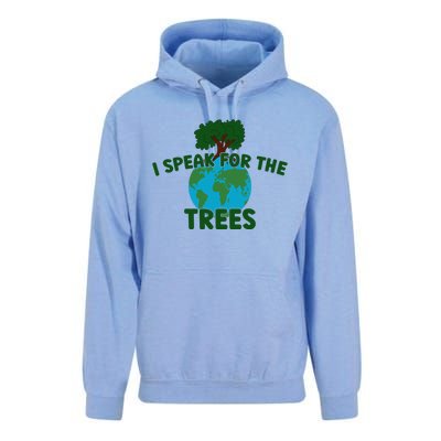 I Speak For Trees Earth Day Save Earth Inspiration Hippi Great Gift Unisex Surf Hoodie