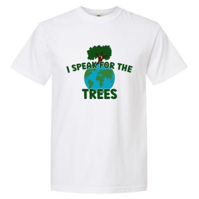 I Speak For Trees Earth Day Save Earth Inspiration Hippi Great Gift Garment-Dyed Heavyweight T-Shirt