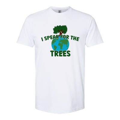 I Speak For Trees Earth Day Save Earth Inspiration Hippi Great Gift Softstyle CVC T-Shirt