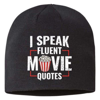 I Speak Fluent Movie Quotes Popcorn Cinema Lover Sustainable Beanie