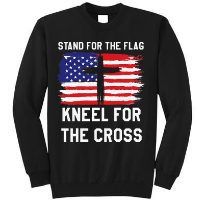 I Stand For The Flag Kneel For The Cross Patriotic Christian Sweatshirt