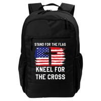 I Stand For The Flag Kneel For The Cross Patriotic Christian Backpack