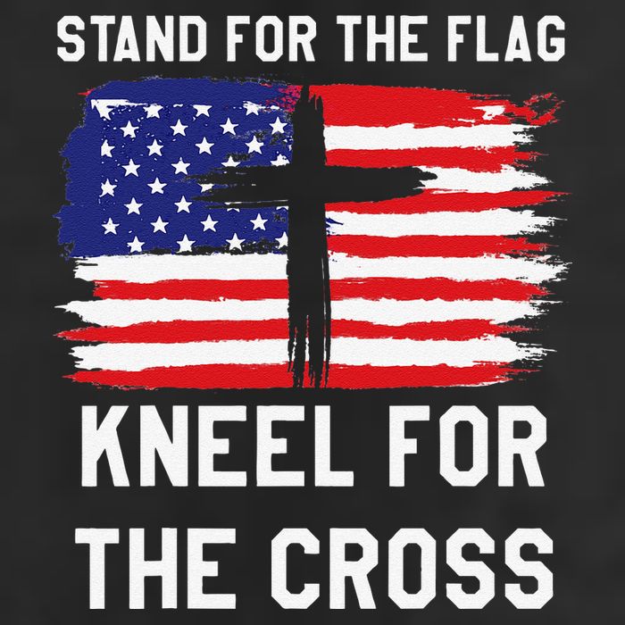 I Stand For The Flag Kneel For The Cross Patriotic Christian 15oz Campfire Ceramic Mug