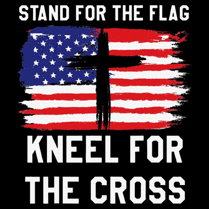 I Stand For The Flag Kneel For The Cross Patriotic Christian 16 in Basic Backpack