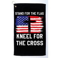 I Stand For The Flag Kneel For The Cross Patriotic Christian Golf Towel