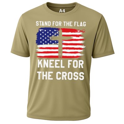I Stand For The Flag Kneel For The Cross Patriotic Christian Performance Shirt